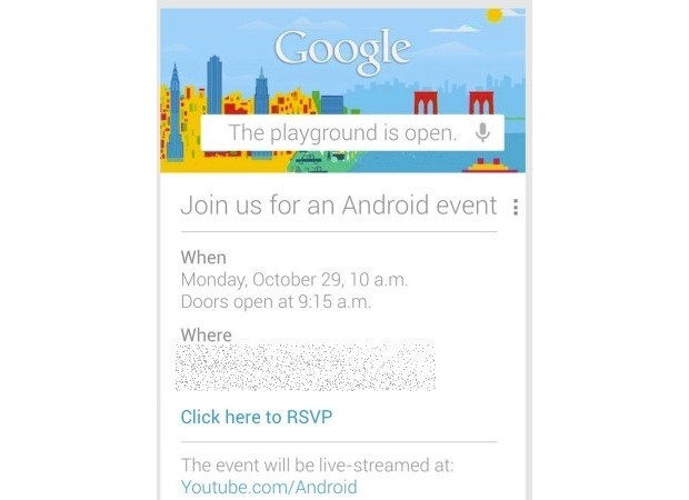 conférence google 29 octobre 2012 android